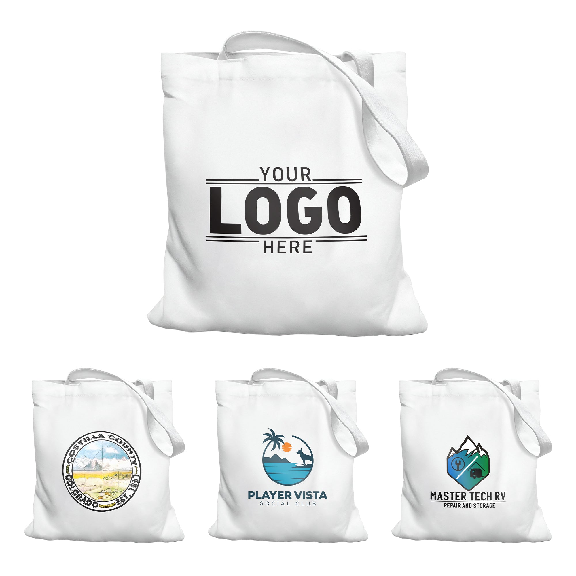 Custom Canvas Tote Bag with Logo | Reusable Promotional Gift Bag