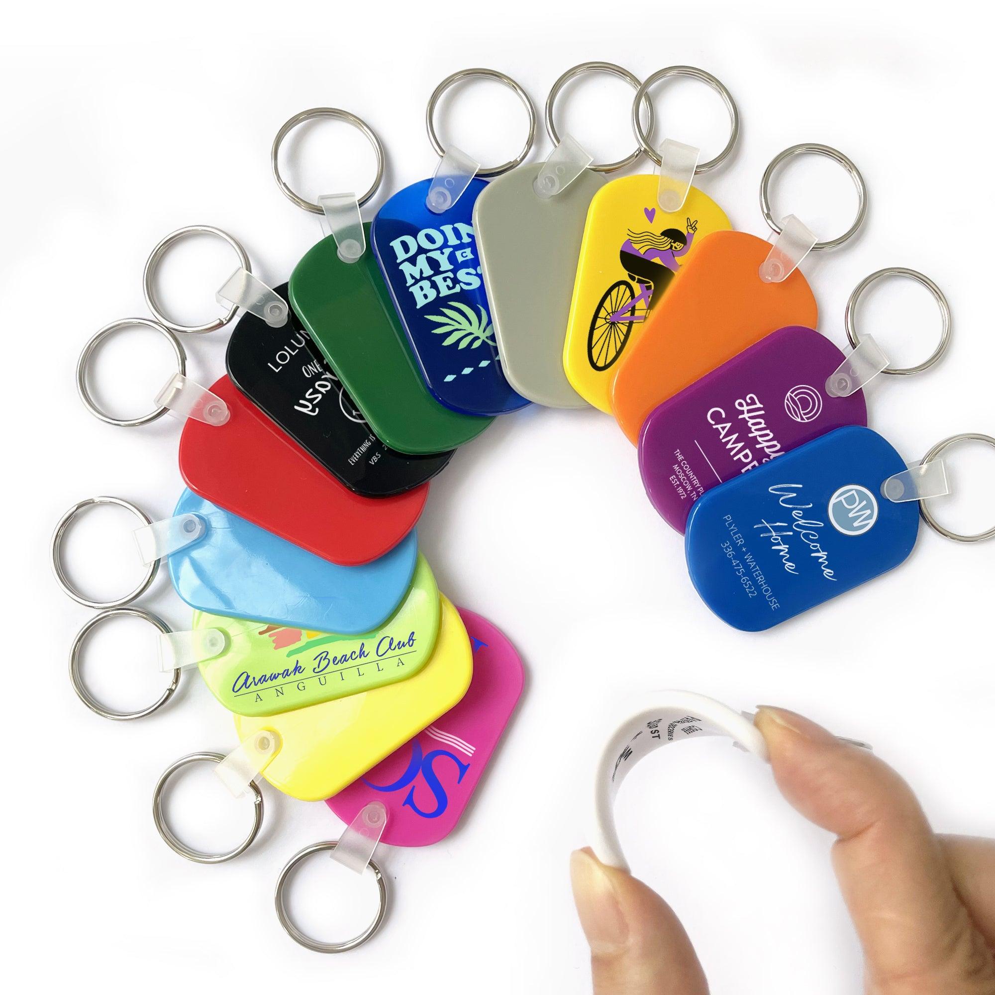 Custom Keychains PVC/Plastic Keyring Promotionals | Personalized Keychains Key Tags Promotional Product