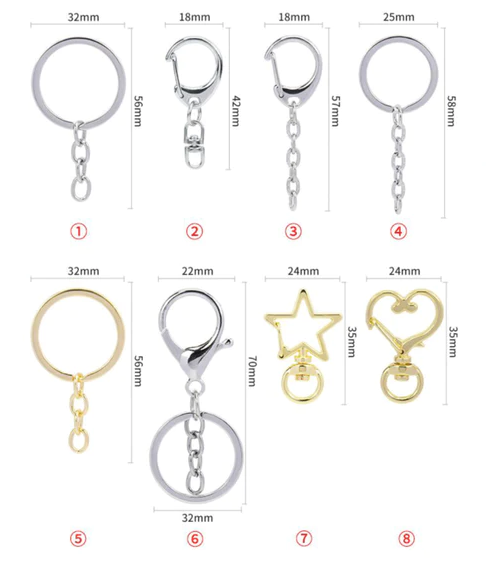 Custom Acrylic keychain Promotionals, Cartoon Key Ring Clear Keychain Promo Items Promotional Product