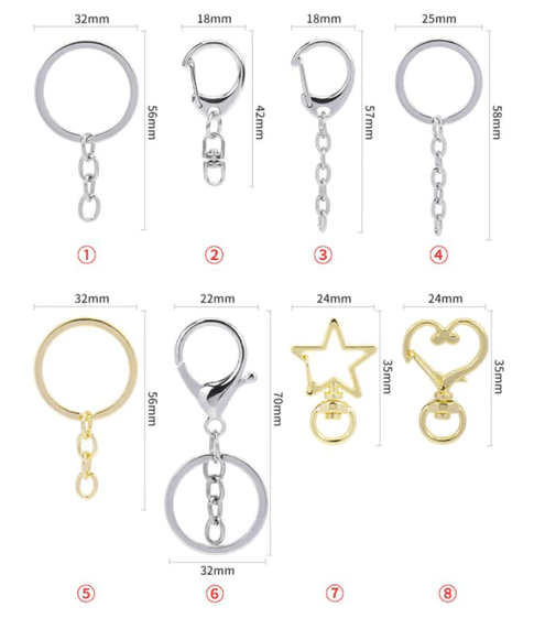 Clear Key Chain 