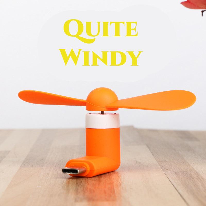 Custom Battery Operated Fan For Iphone Product Promotion | USB Mini Fan Corporate Gifts Cell Phone Accessories