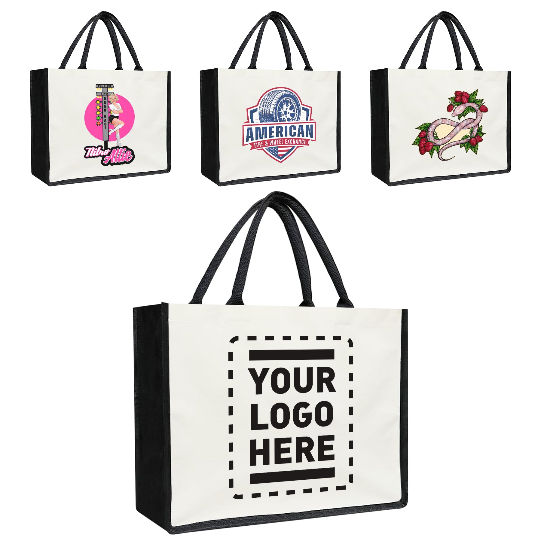 Bulk Custom Canvas Tote Bags | Personalized Logo Tote Bags for Corporate & Event Use