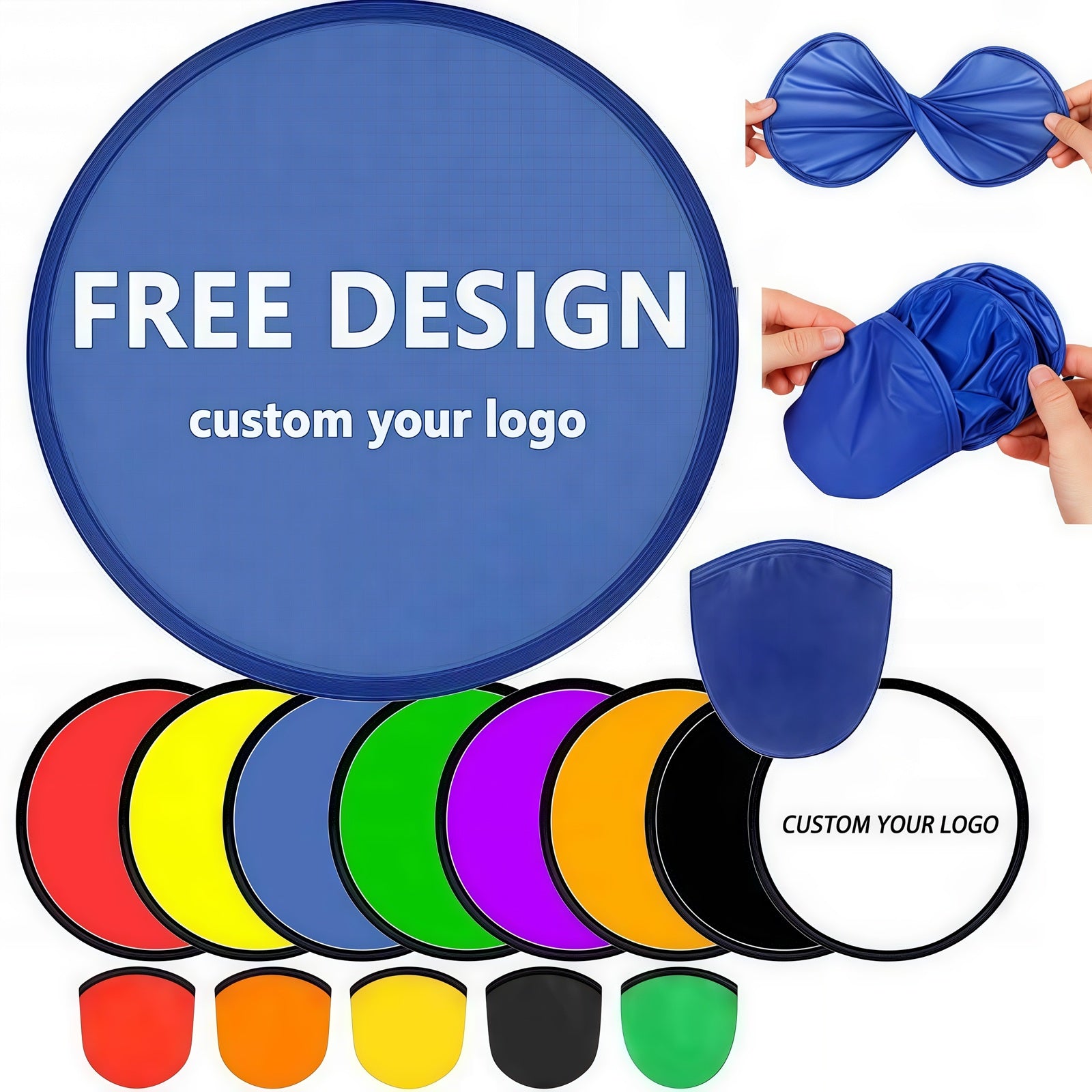 Custom Flip-Out Flyer Fans | Collapsible Nylon Promotional Fans with Logo Printing