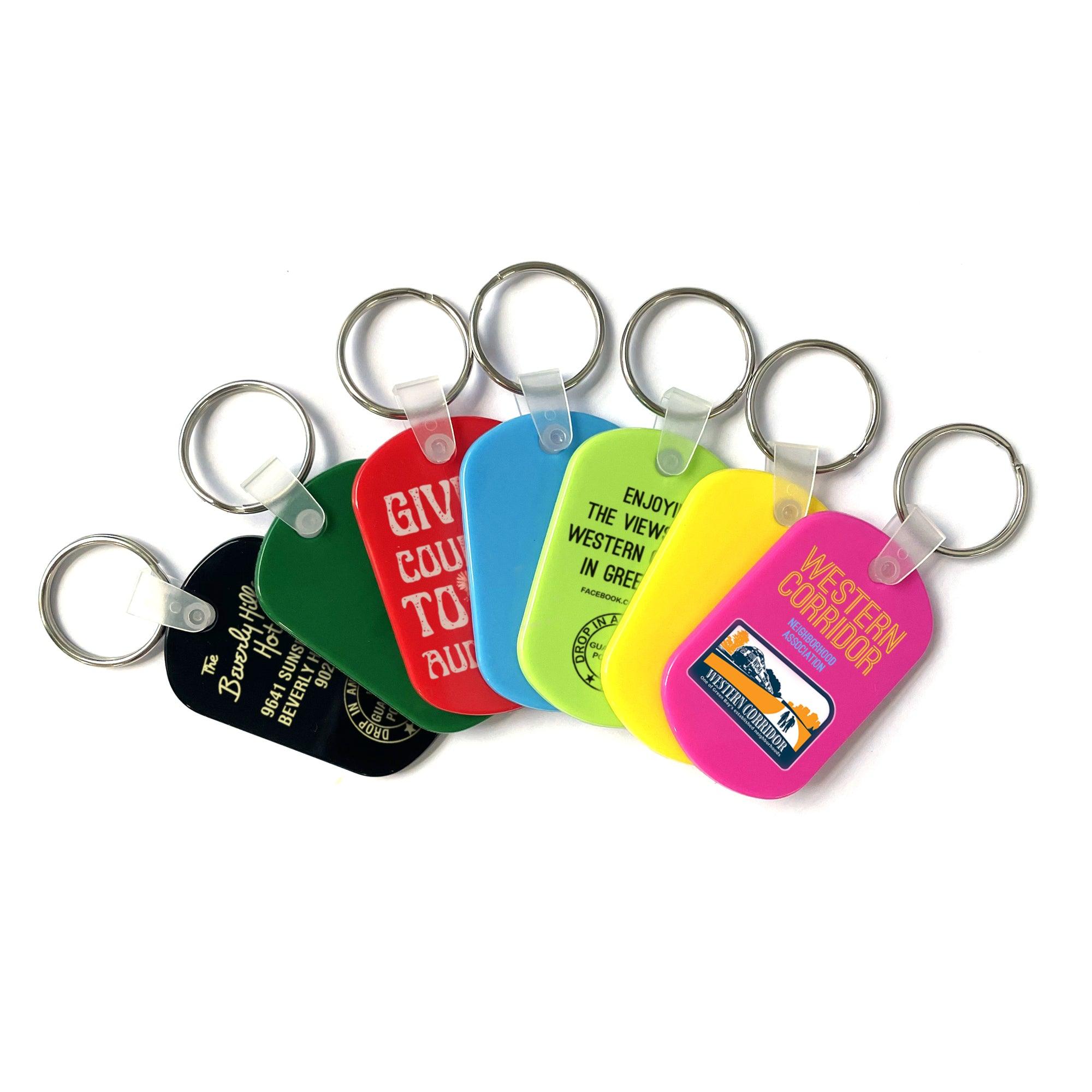 Custom Keychains PVC/Plastic Keyring Promotionals