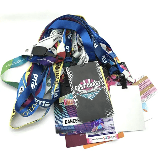 Custom Logo Full Color Lanyards - Full Color Print PVC Card