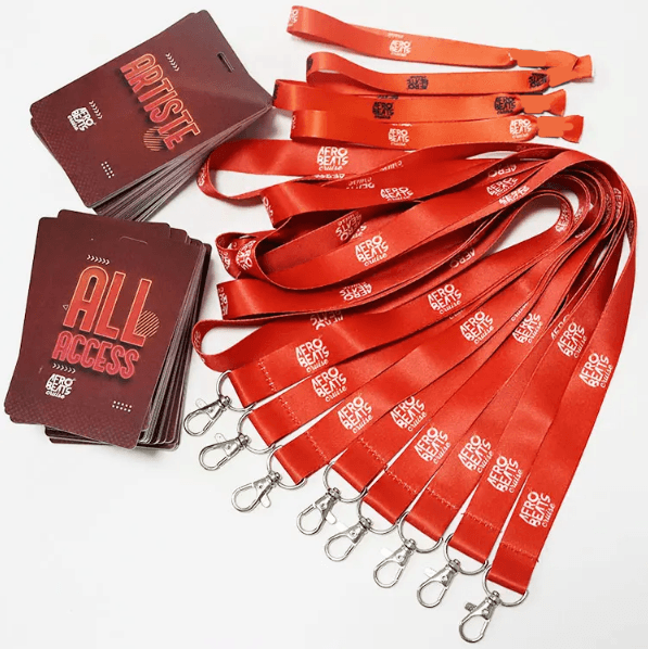 Custom Logo Full Color Lanyards - Full Color Print PVC Card