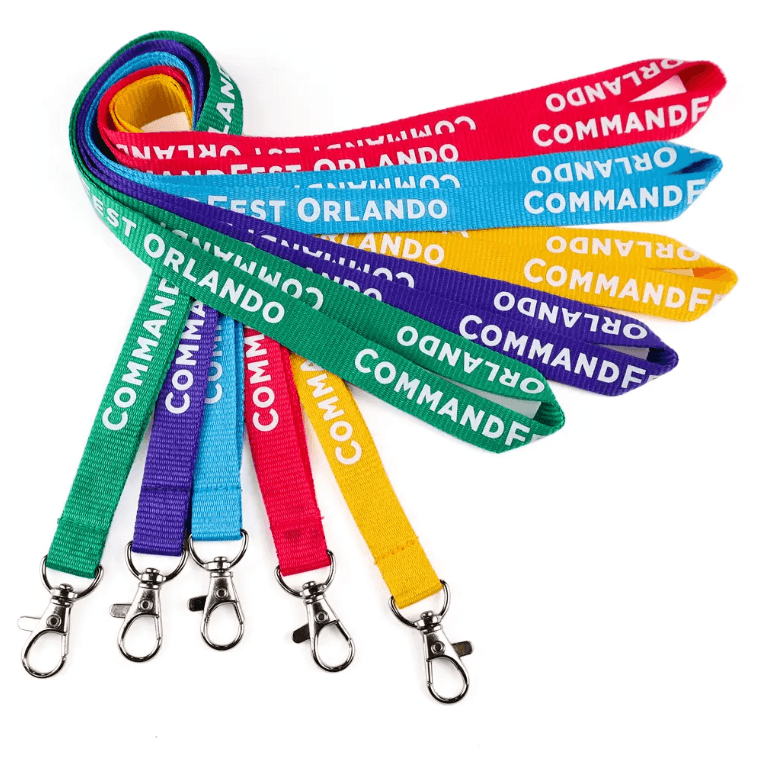 Custom Logo Full Color Dye Sublimation Lanyards