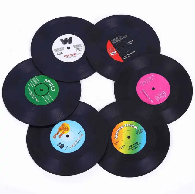 Custom Shape Rubber Coasters – Soft PVC Drink Coasters with Personalized Logo Design