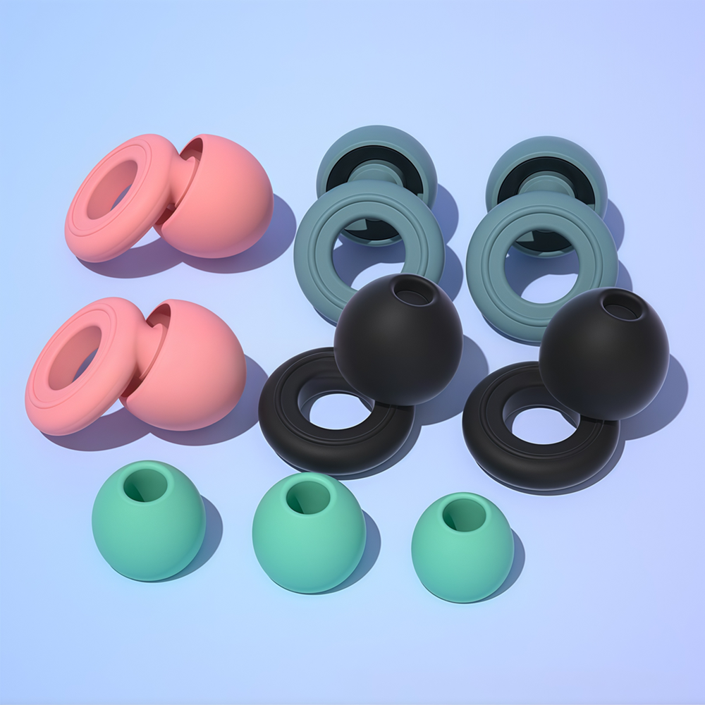 Custom Silicone Earplug Kit with Logo and Storage Case