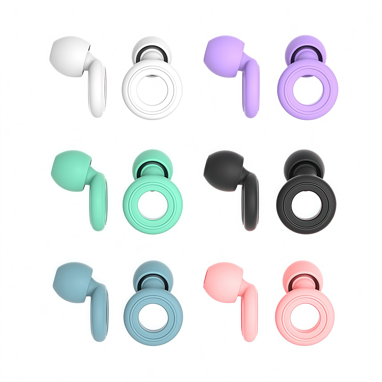 Custom Silicone Earplug Kit with Logo and Storage Case