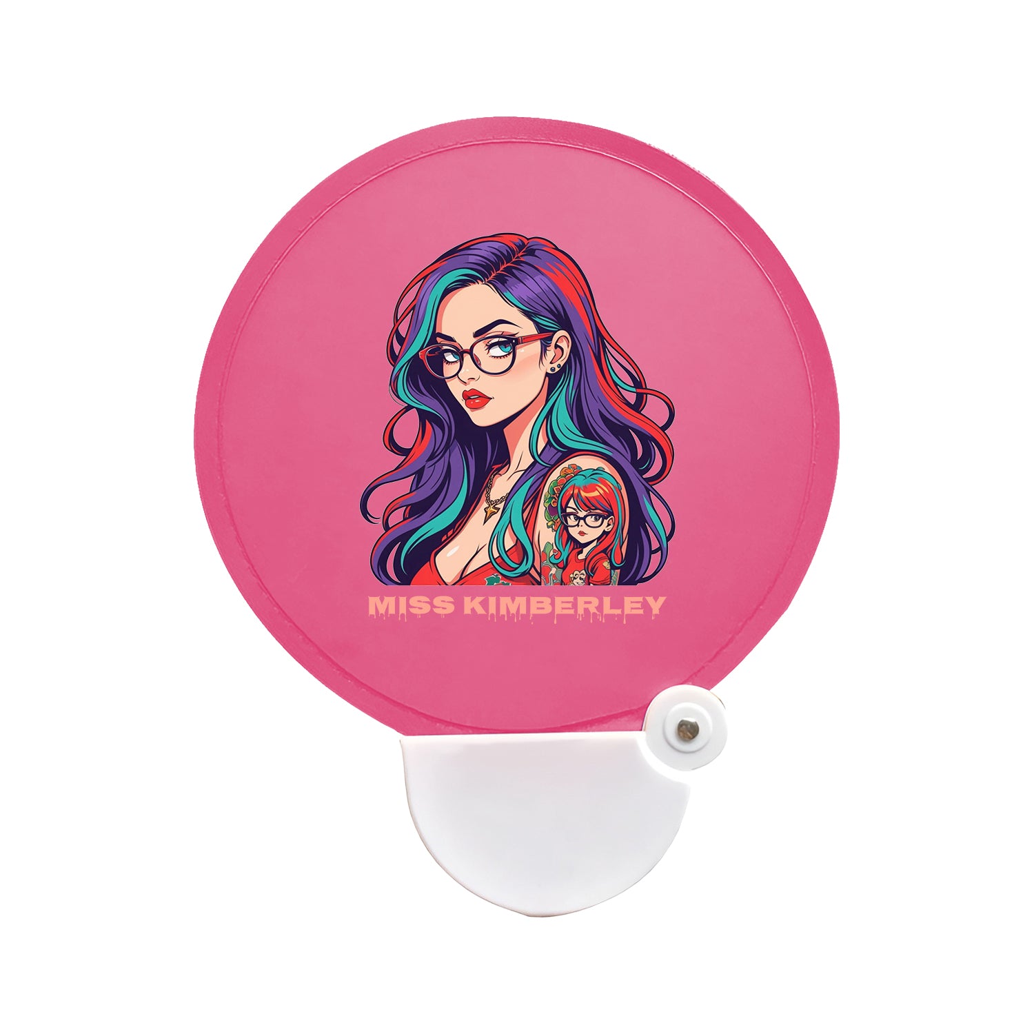 Custom Collapsible Hand Fans | Bulk Twist Fold Nylon Promotional Fans with Handle
