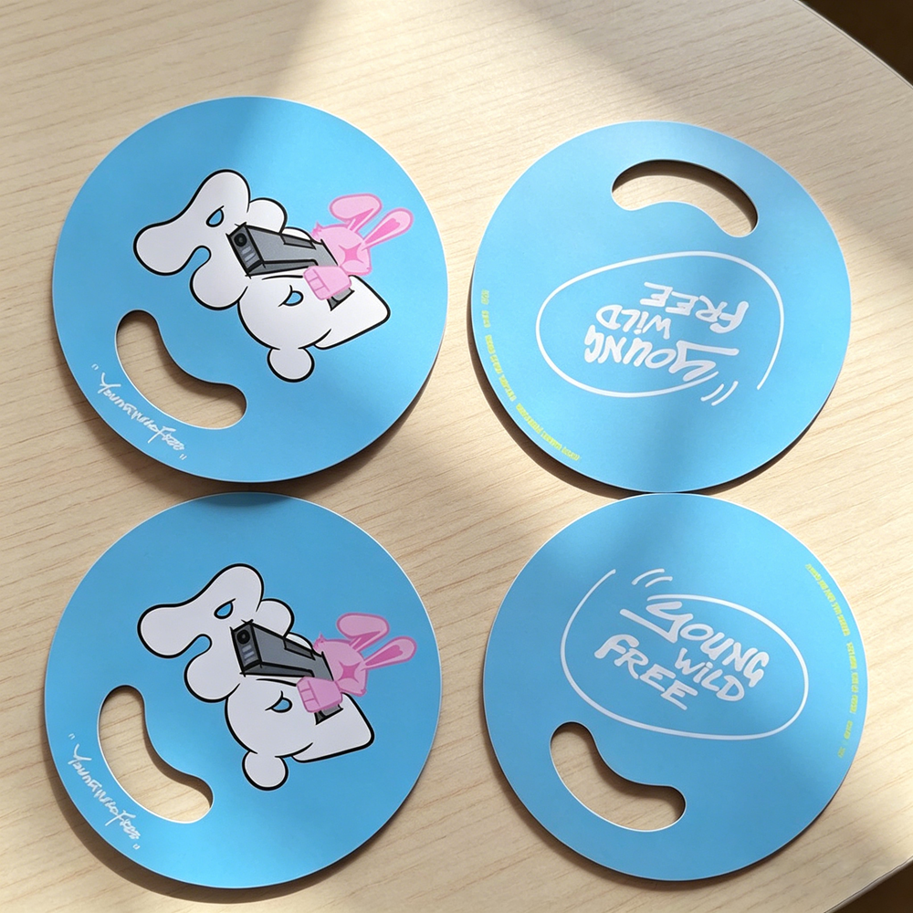 500 Custom Printed Round Hand Fans | Promotional Plastic Fans with Logo for Events