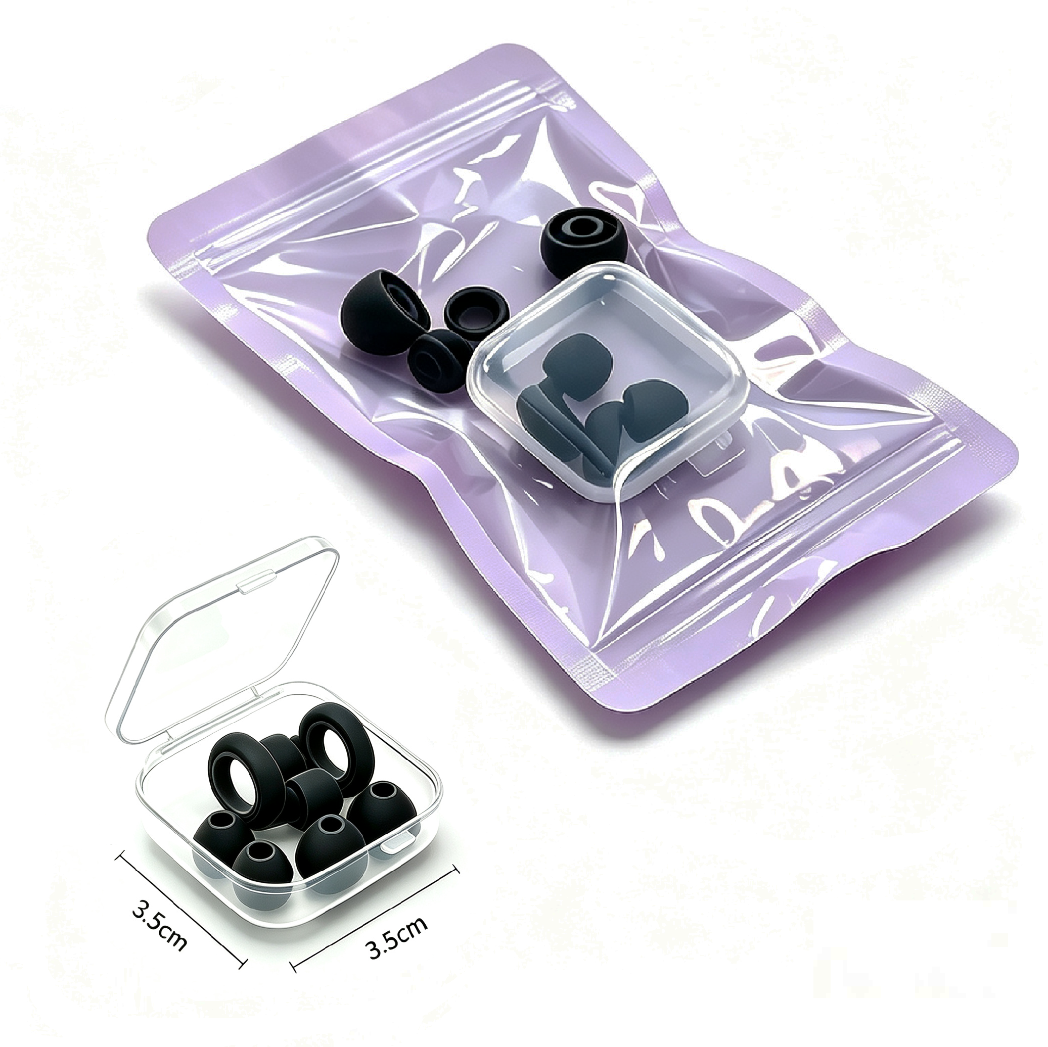 Custom Silicone Earplug Kit with Logo and Storage Case