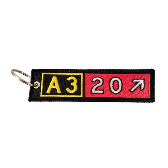 Custom Woven Embroidered Keychain Key Tags Logo Personalized Gift