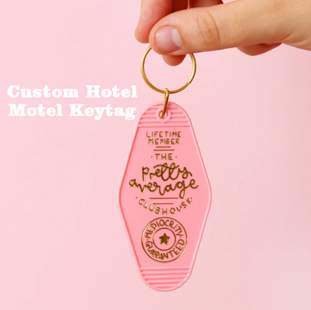 50Custom UV Keychains Promotionals | Hotel Key ring Cute Keychains Promo Items Keychain Hotel Motel Luggage