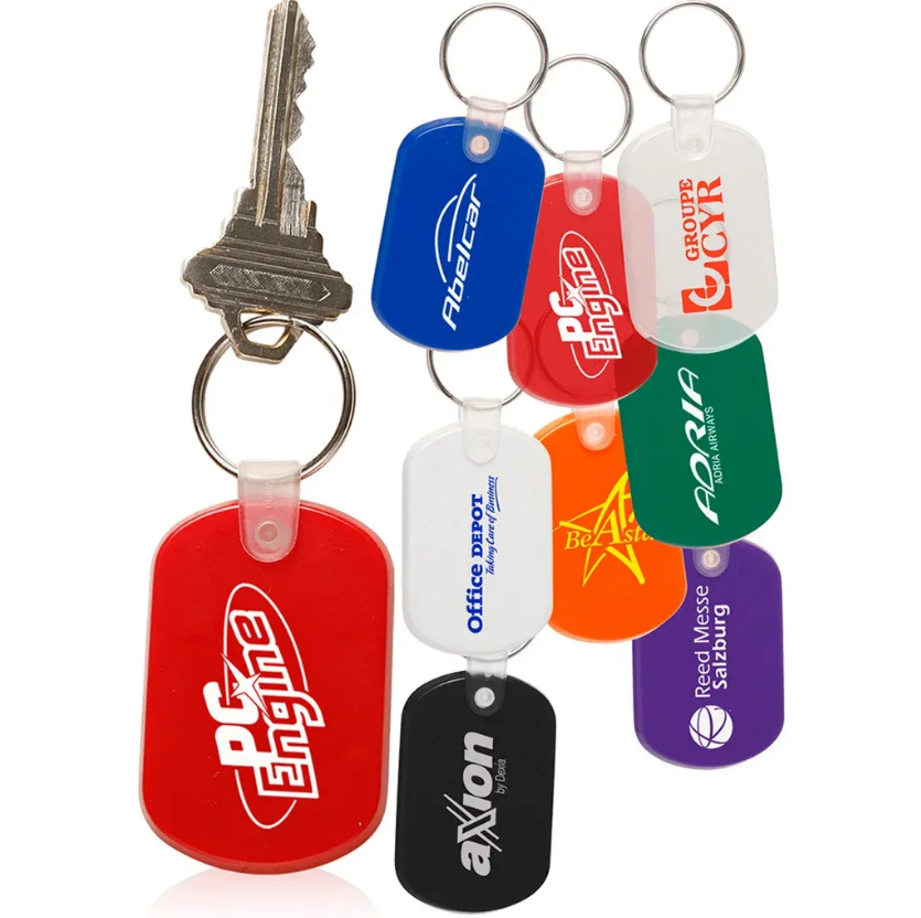 Custom Keychains PVC/Plastic Keyring Promotionals | Personalized Keychains Key Tags Promotional Product