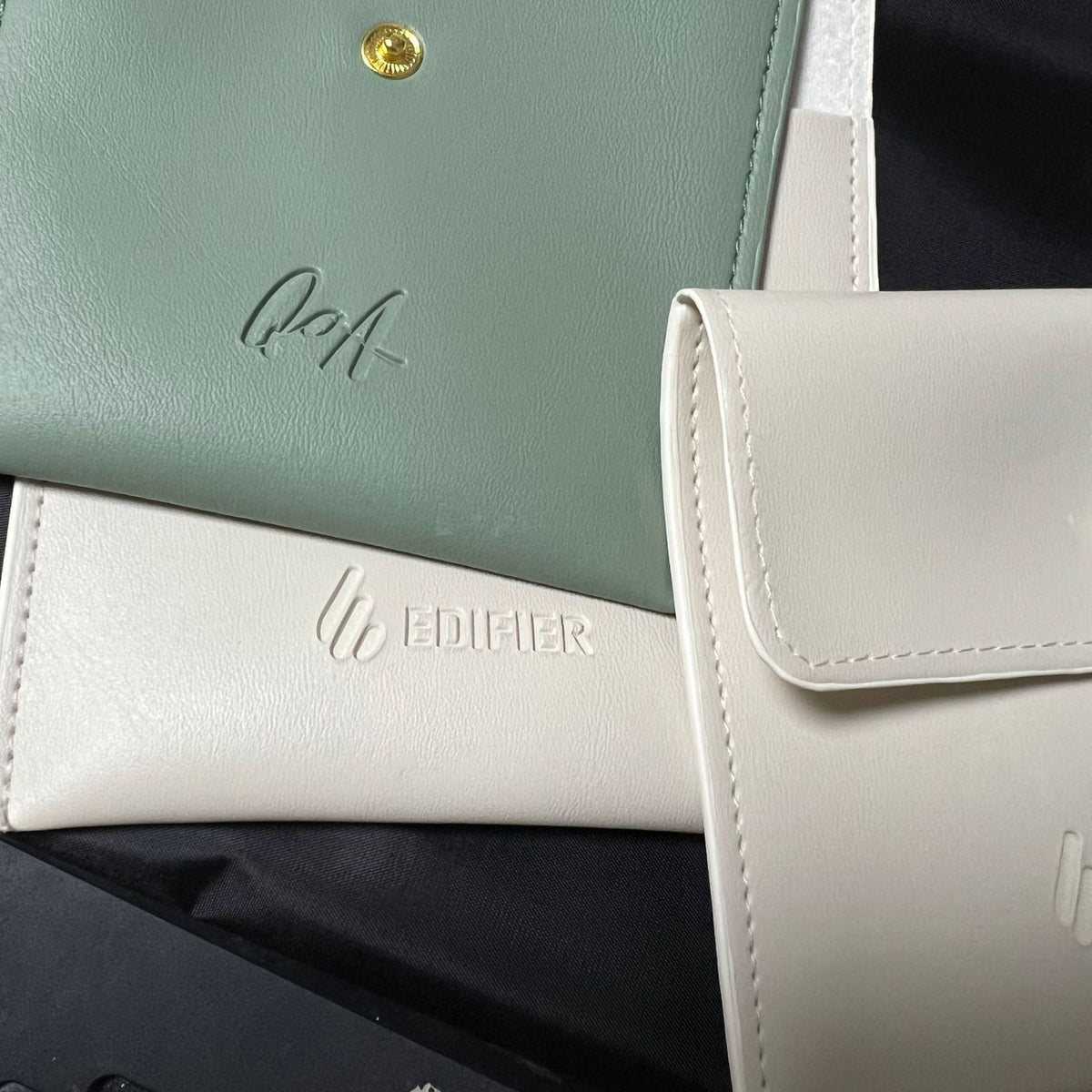 Custom PU Leather Jewelry Pouches with Button Closure