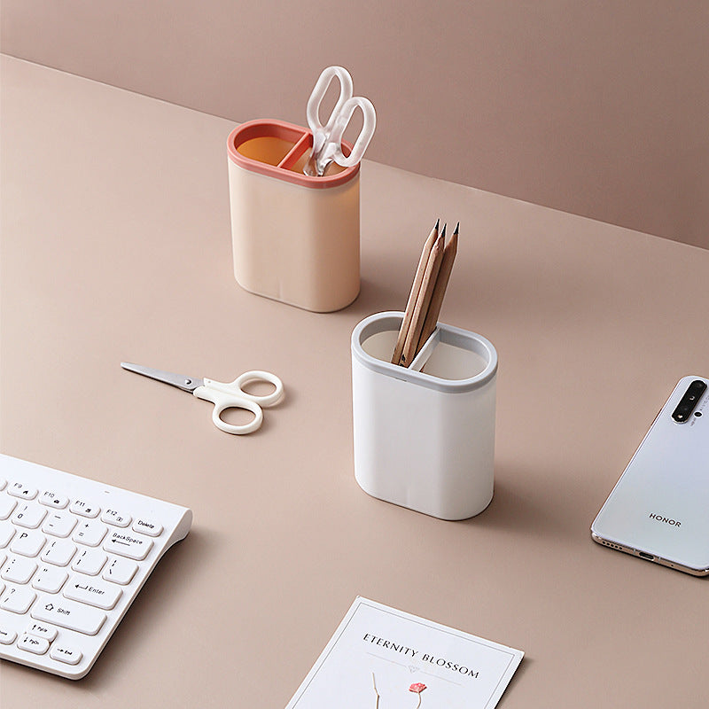 Custom Logo Pen Holder Pen Buckets Personalized Desk Caddy Multi-Functional Box