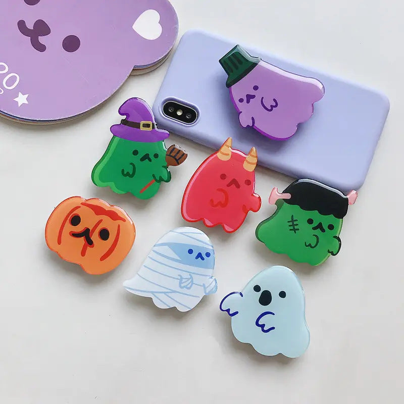 Custom Logo Acrylic Phone Grip | Foldable Personalized Mobile Clear Phone Holder