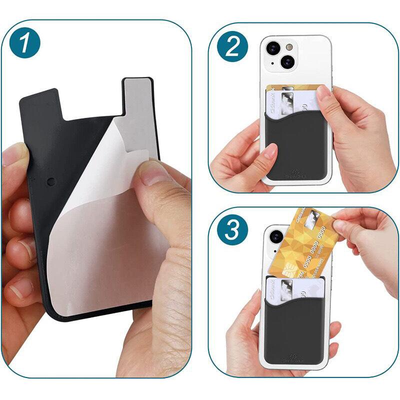 Custom Silicone Phone Wallet Silicone Case with Card Holder 750pcs Custom Silicone Phone Wallet Silicone Case with Card Holder 750pcs