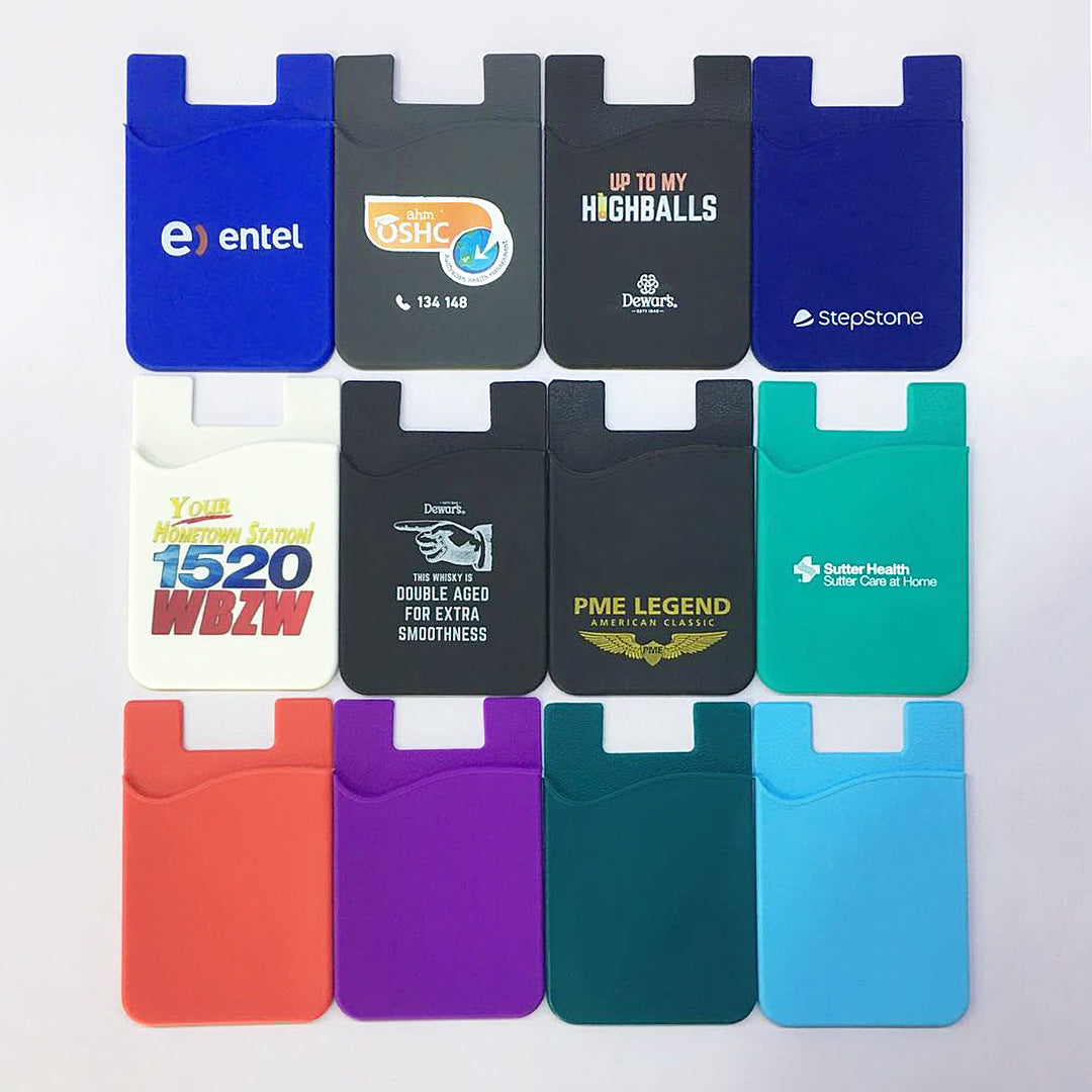 Custom Full Color Printing Silicone Phone Wallet
