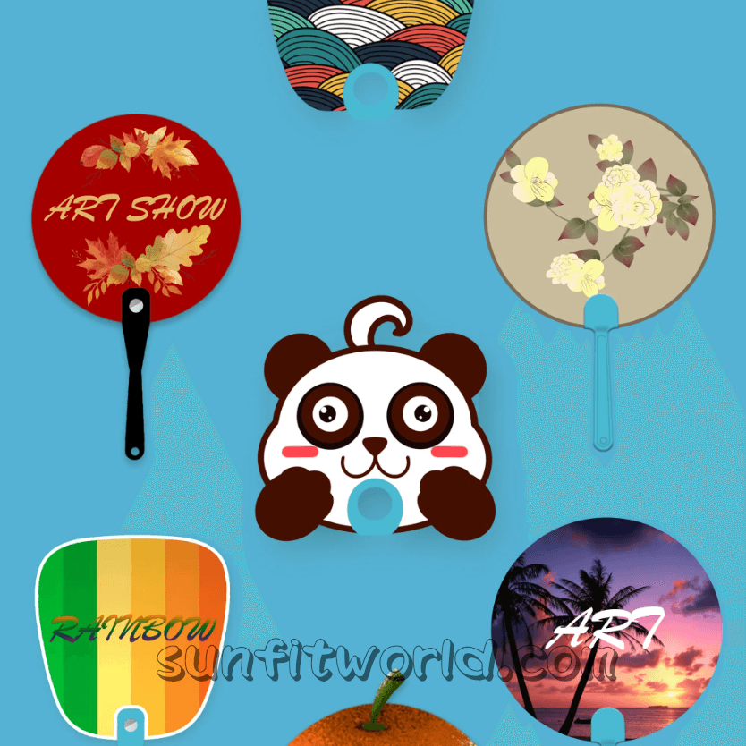 Custom Hand Fan Promo Items Summer Gift | Cooling Fan Outdoor Fan Promotionals Any Shape