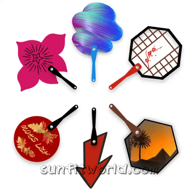 Custom Hand Fan Promo Items Summer Gift | Cooling Fan Outdoor Fan Promotionals Any Shape