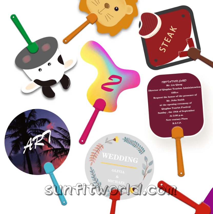 Custom Hand Fan Promo Items Summer Gift | Cooling Fan Outdoor Fan Promotionals Any Shape