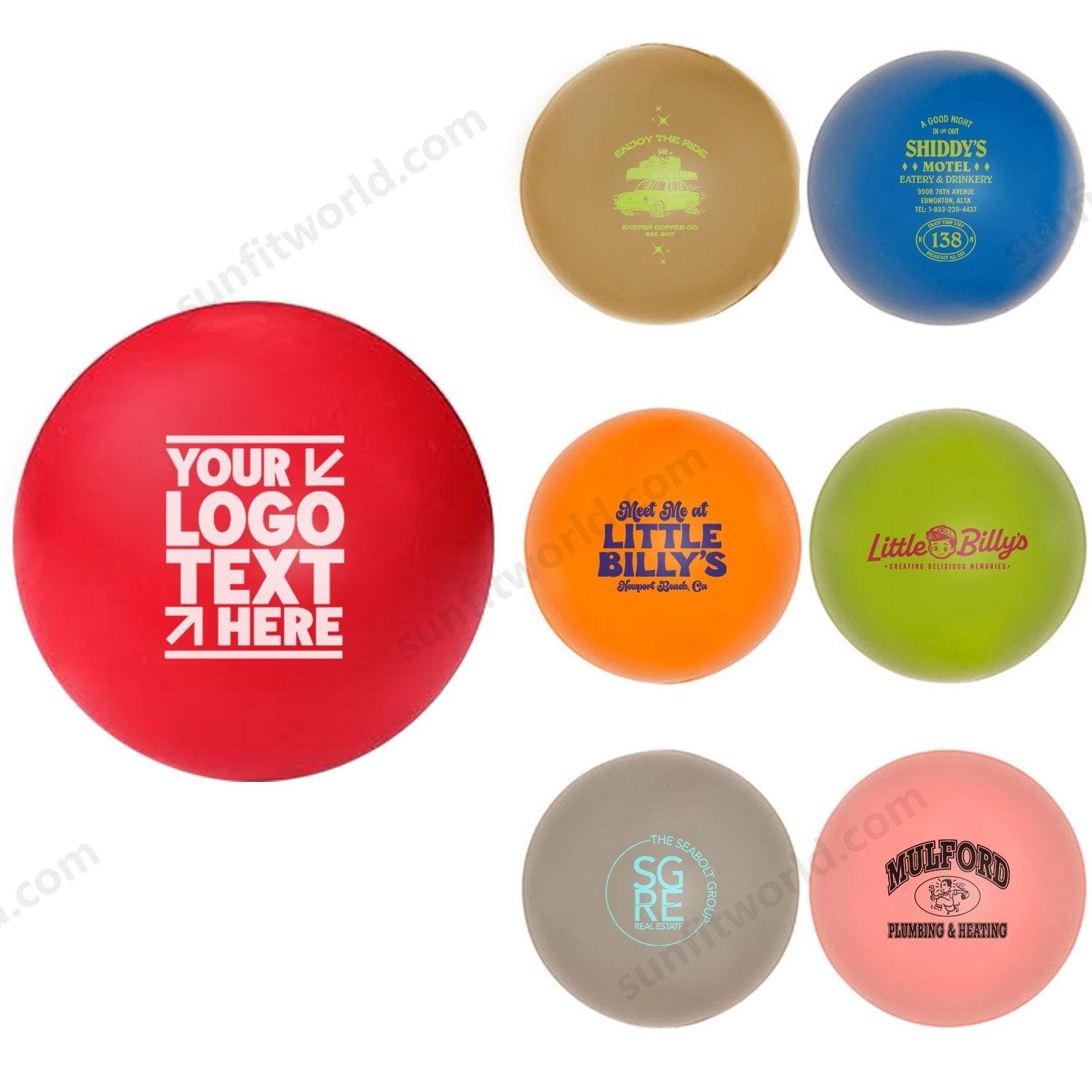 Custom Imprinted Balls High Bounce Round Foam Stress Balls Reliever