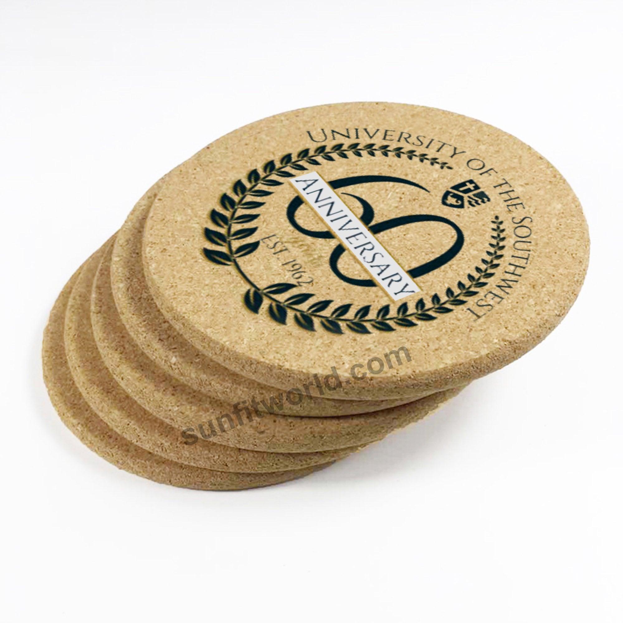 Personalized Cork Coasters bulk