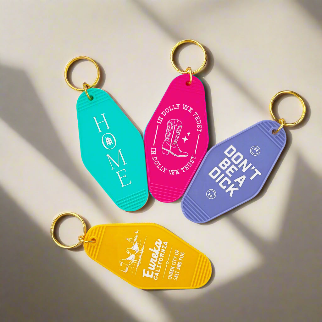 Fast Custom UV Hotel Keychains Bulks Hotel Key Ring For Business Event Giveaway Gifts