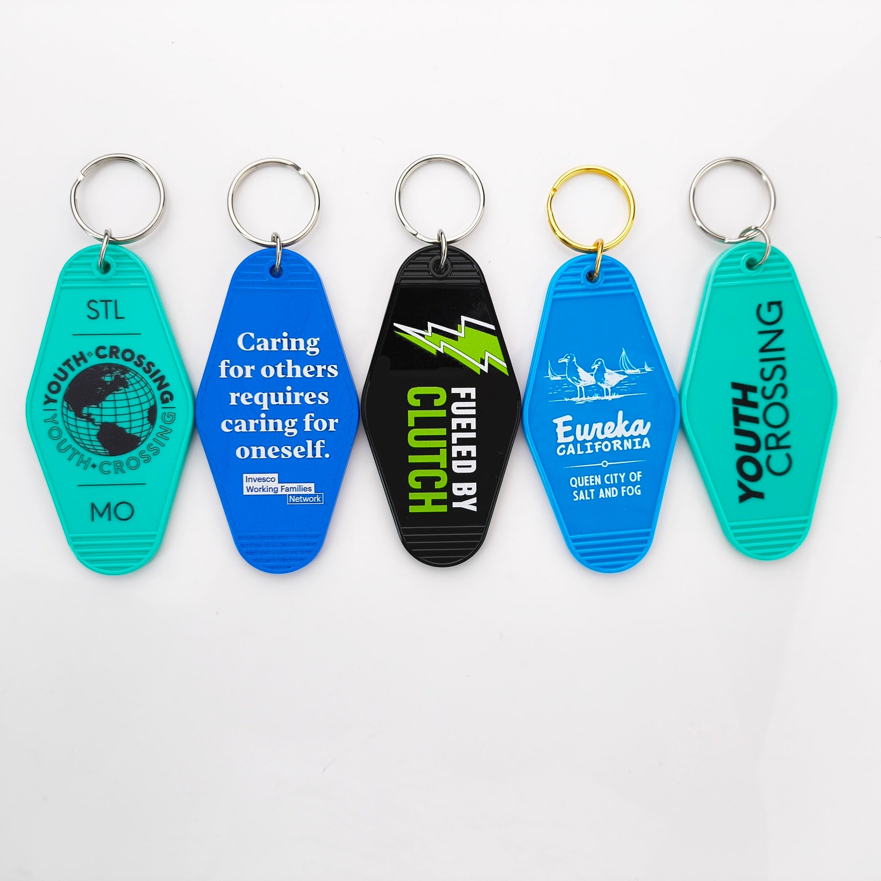 Fast Custom UV Hotel Keychains Bulks Hotel Key Ring For Business Event Giveaway Gifts