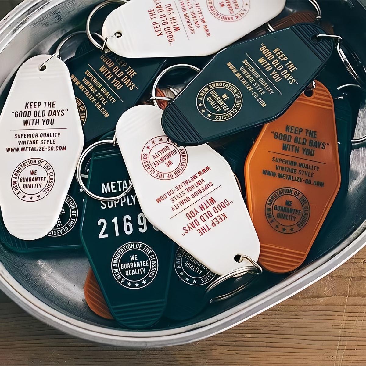 Fast Custom UV Hotel Keychains Bulks Hotel Key Ring For Business Event Giveaway Gifts
