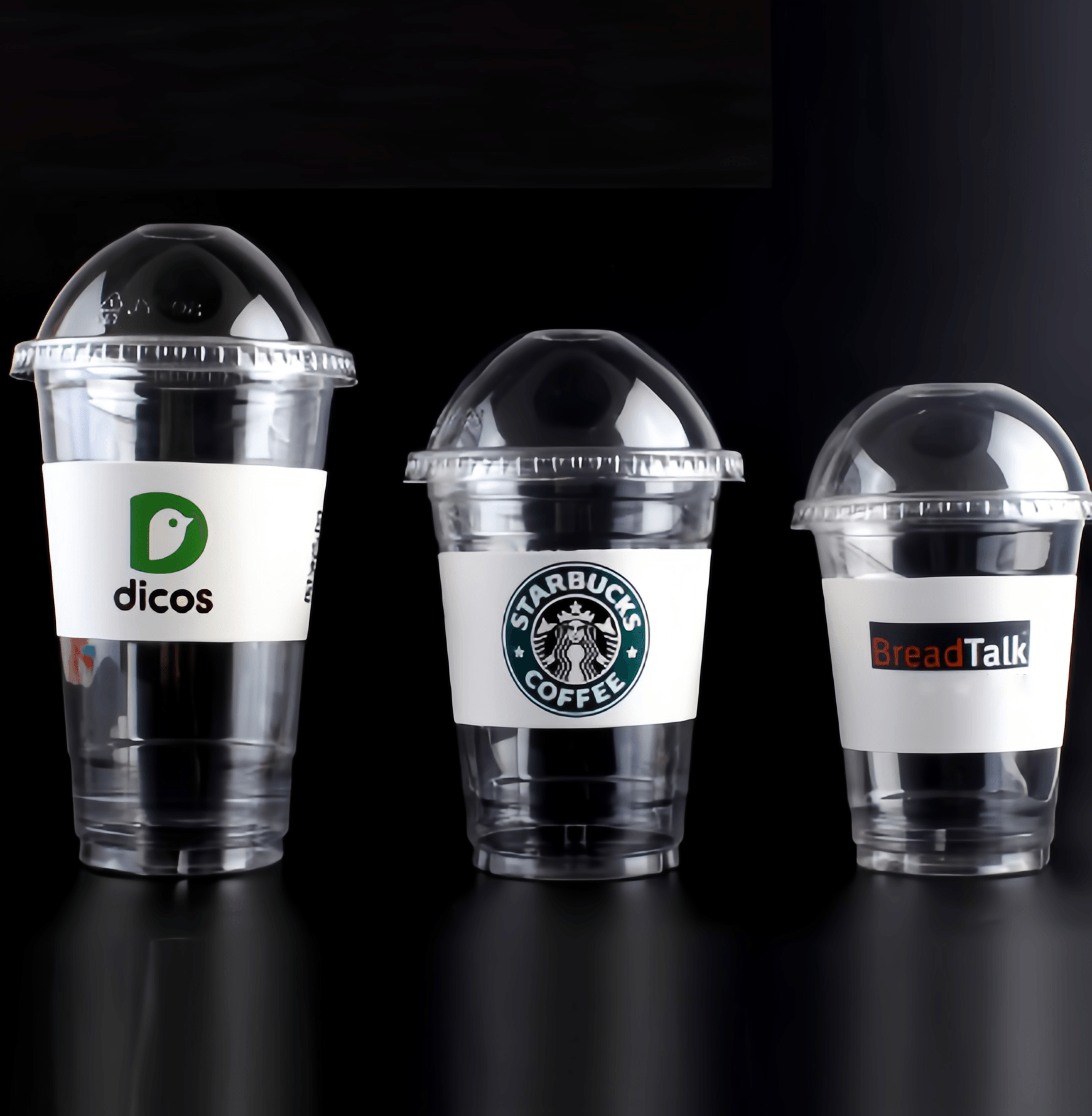 500Pcs Custom Bulk Full Color Printed White Paper Cup Sleeves for Hot Drinks