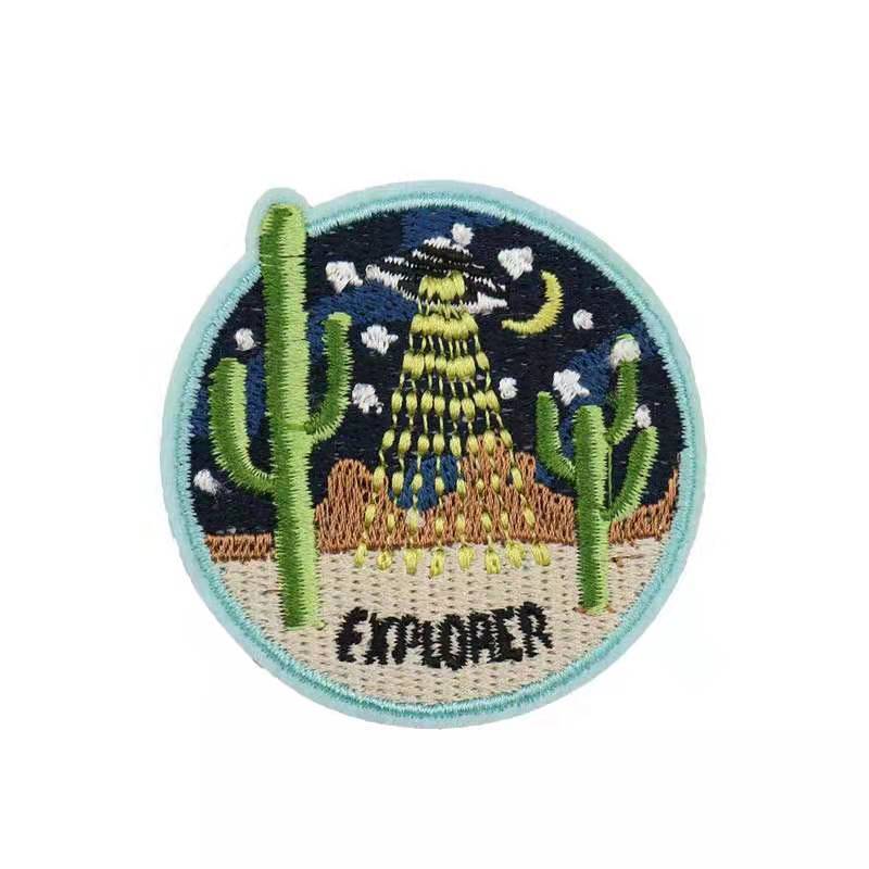 Embroidered Patch, 100% Thread Coverage for clothes hats
