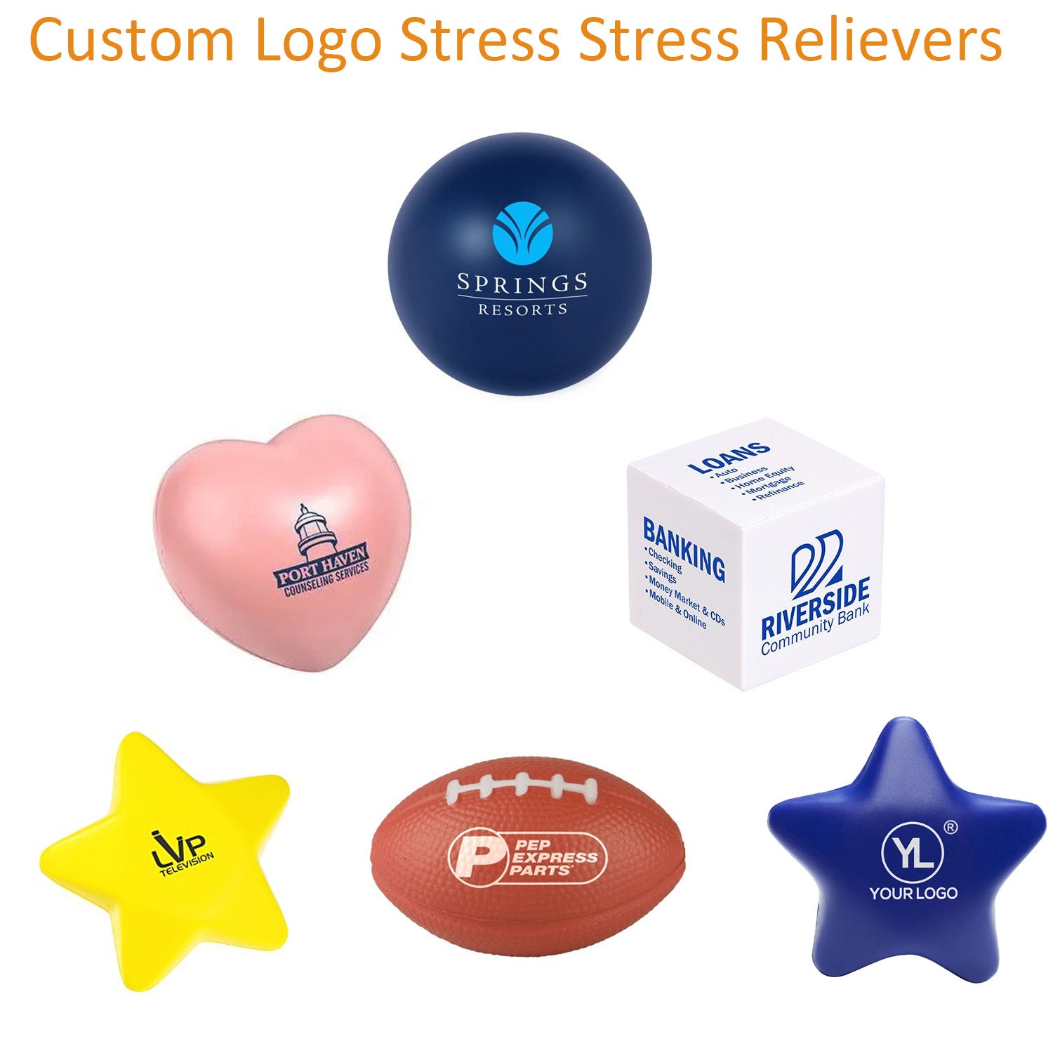 Custom Logo Heart Shaped Stress Ball Hand Exercise Ball PU Foam Stress toys