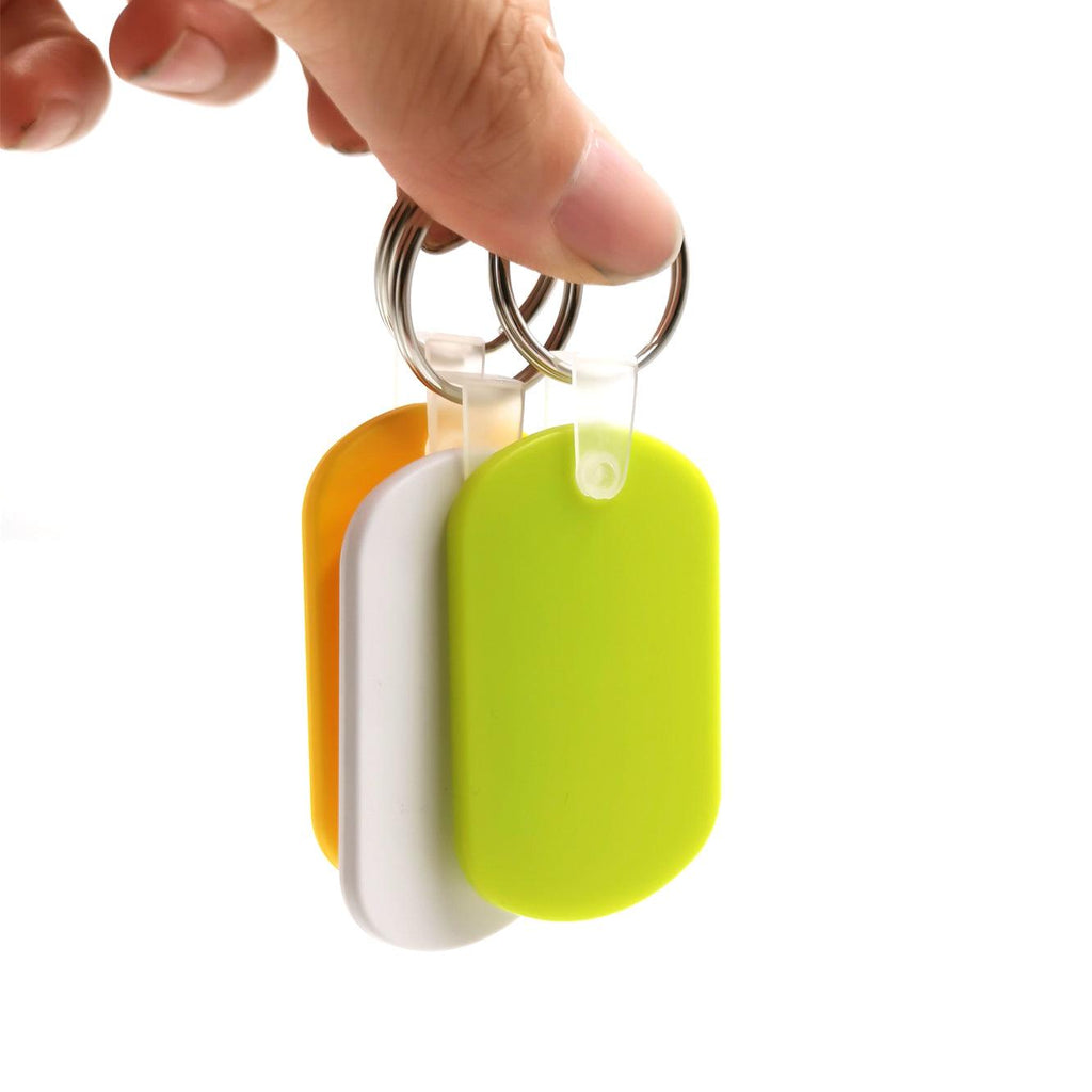 Custom Printed Soft Plastic Keychains for hotel, acrylic Oval Keytags