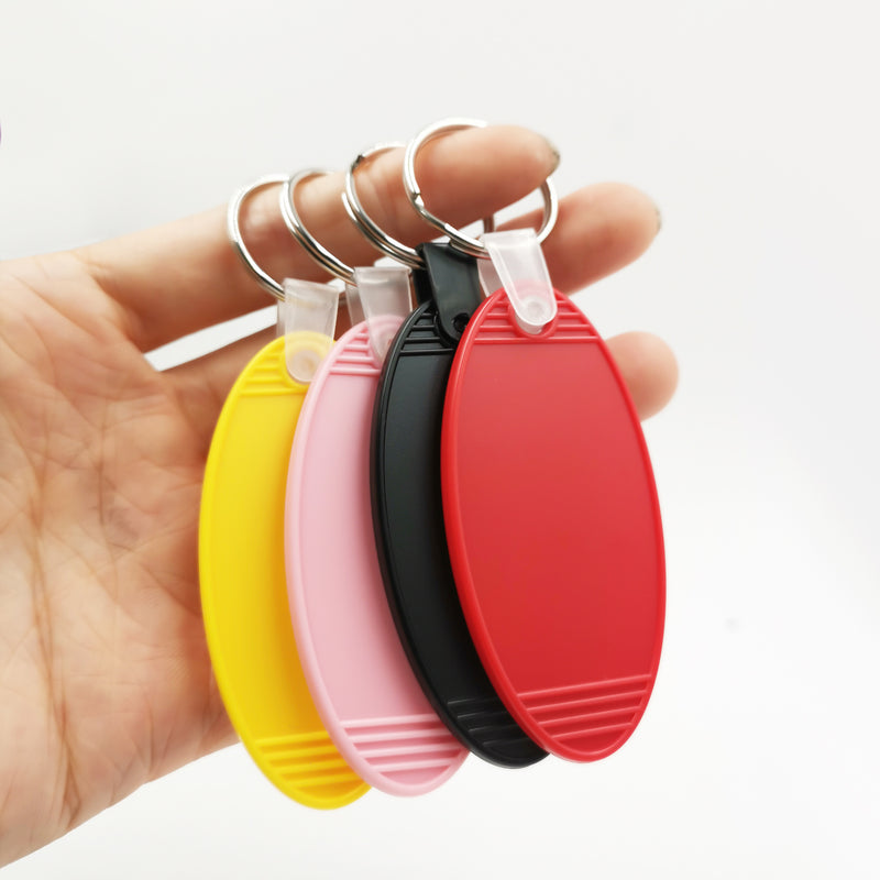 Custom Branded Plastic Oval Keytag