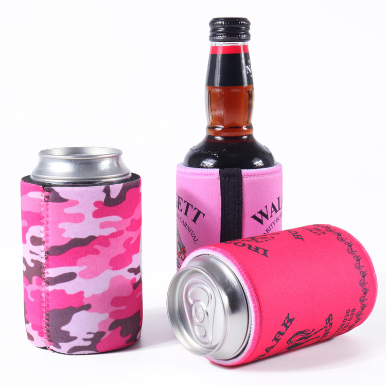 Neoprene Insulated Stubby Holder Slim Beer Cooler Sleeve Can koozy for 12 oz