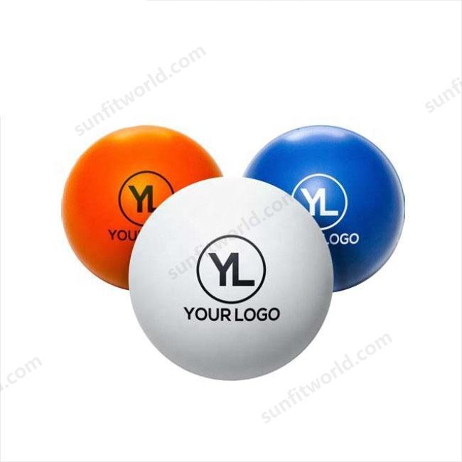 Round Stress Ball Custom Stress Relievers Soft PU Foam Squeeze Toy Balls