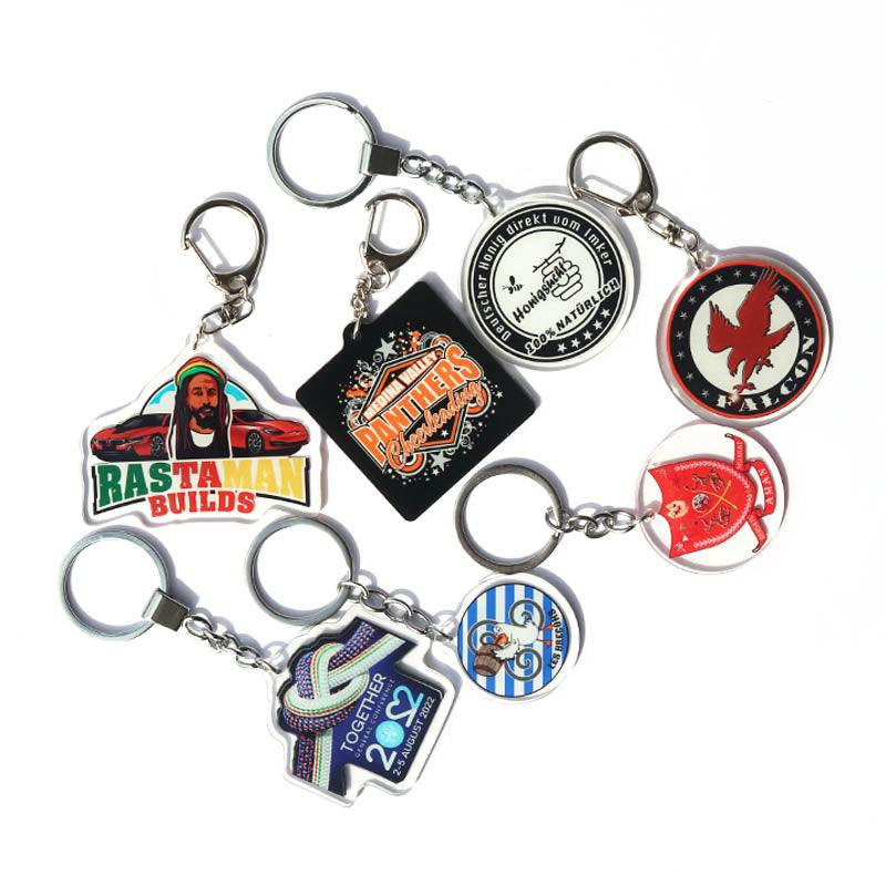 Custom Acrylic Keychains - The Lasercraft Co. 2x2 / Set of 100 / White