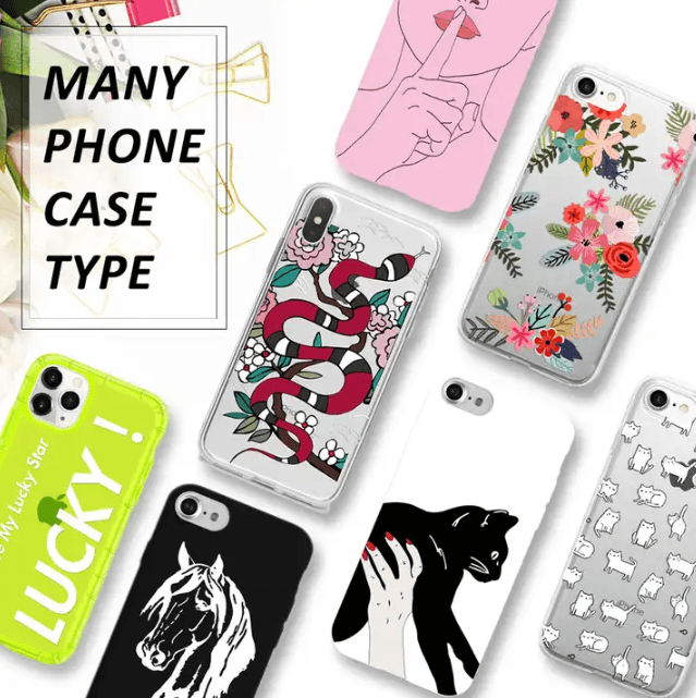 Custom Logo Clear Phone Pouch For Iphone 16 15 14 13x xr Cardholder Cases | Any Phone Cases Model