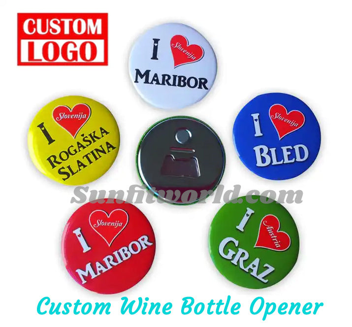 Low MOQ Wine Opener,50Custom Logo Metal Stainless Bottle Opener Magnetic | Wholesale Promotional Products Beer Opener