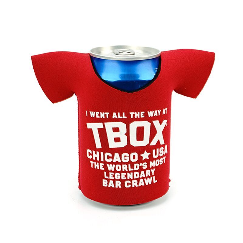 Custom Printing Sublimation Collapsible Insulated Sleeve For 330 ml Can Neoprene Beer T Shirt Shaped Stu bby Coozies Holder