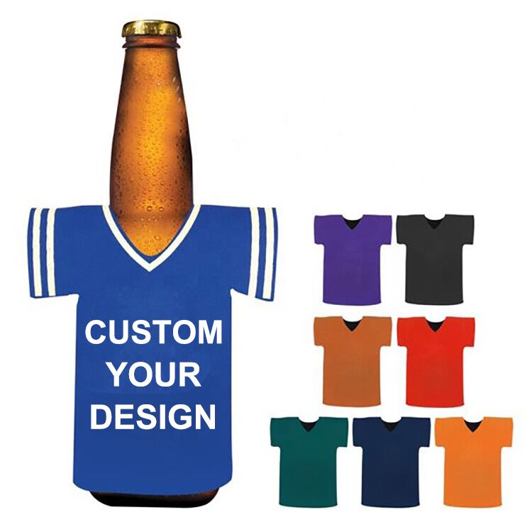 Custom 330ml Beer Insulated T- Shirt Jersey Neoprene Beer Can Cooler Sleeve