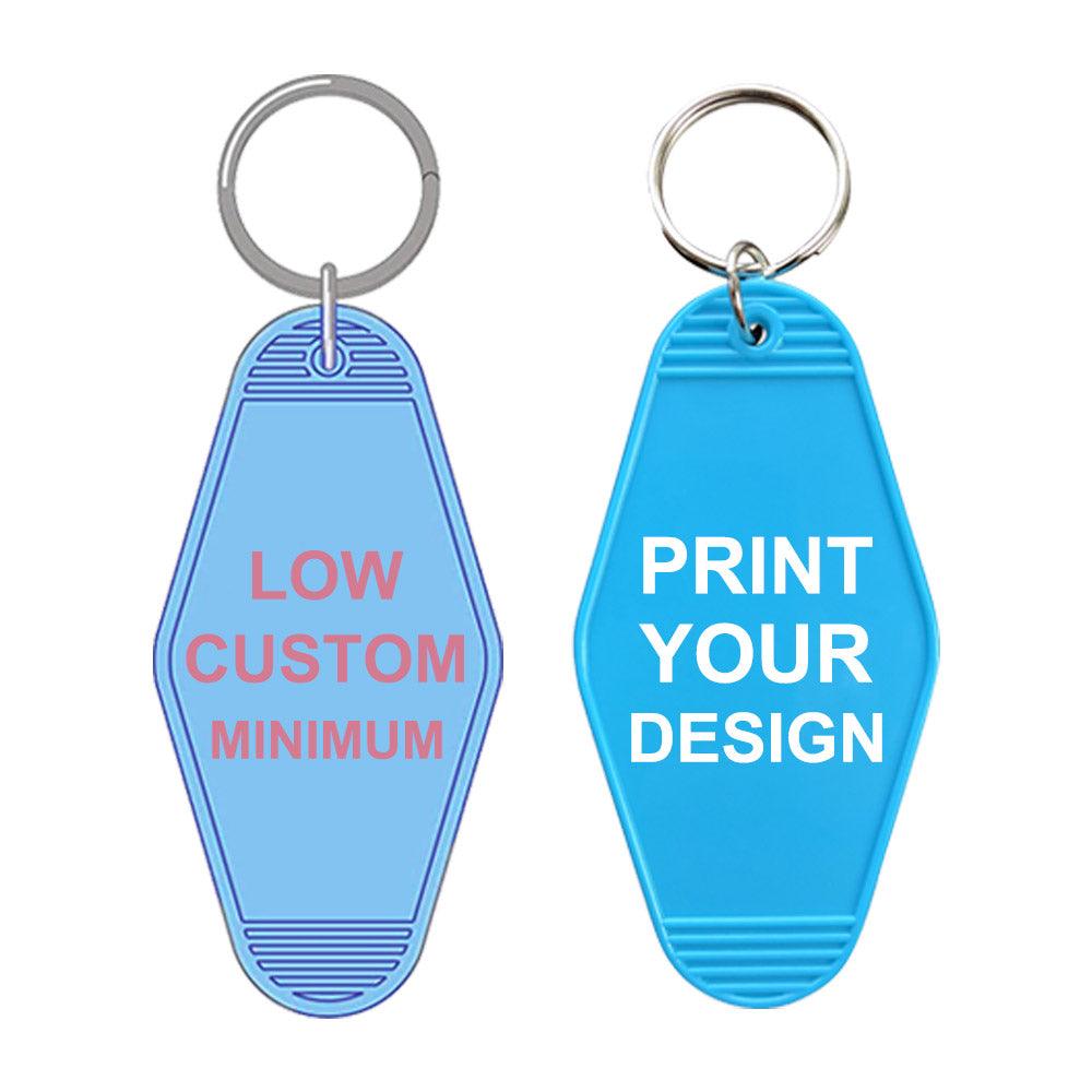 50Custom UV Keychains Promotionals | Hotel Key ring Cute Keychains Promo Items Keychain Hotel Motel Luggage