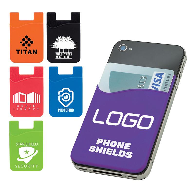 custom logo Silicone Phone Wallet