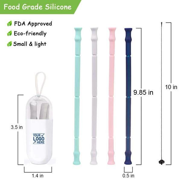 Silicone Reusable Straws MOQ300